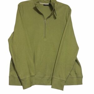 Izod Olive Green Zip Up Sweater